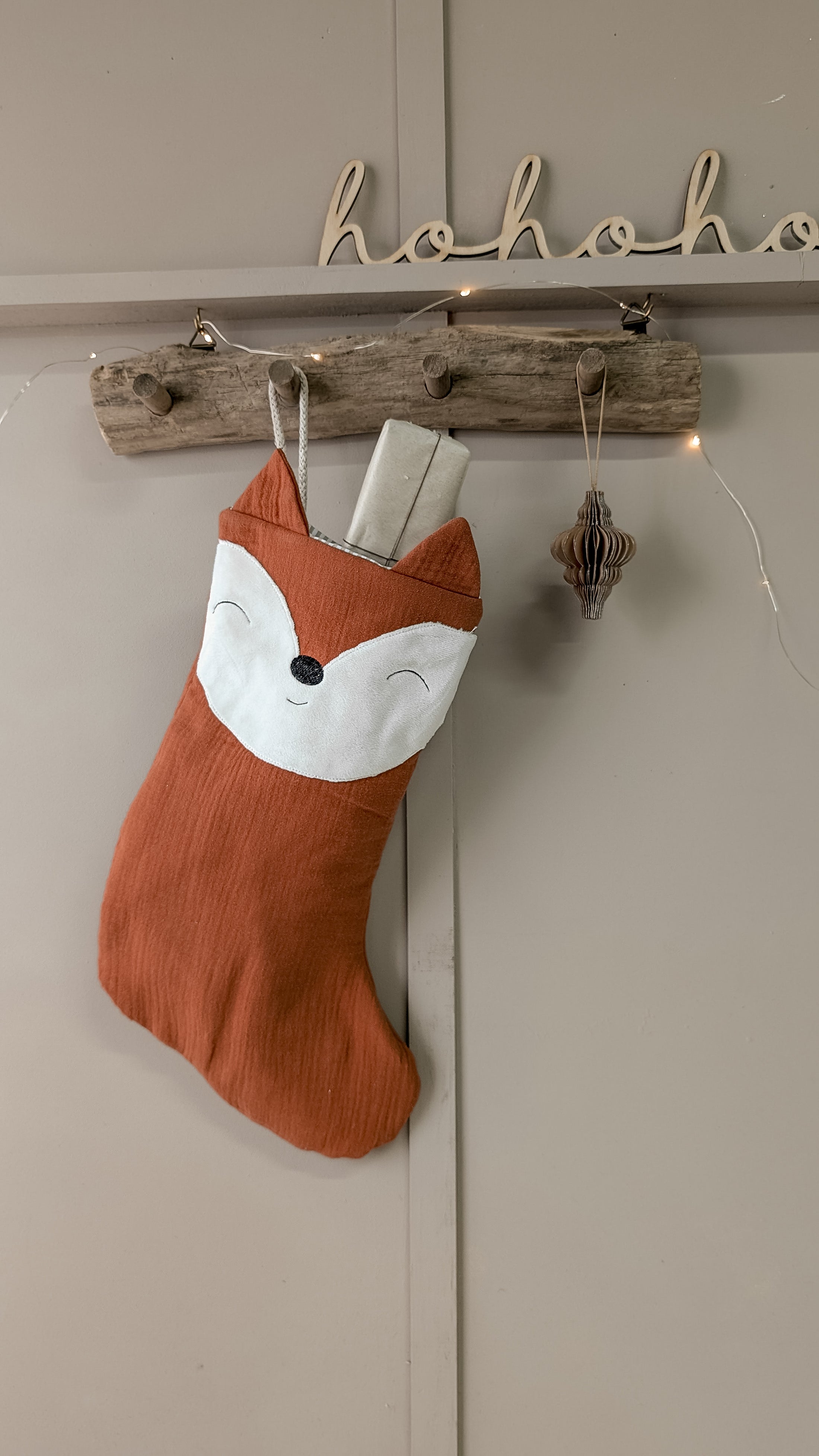 SALE%|  Nikolausstiefel niedlicher Fuchs | Terracotta